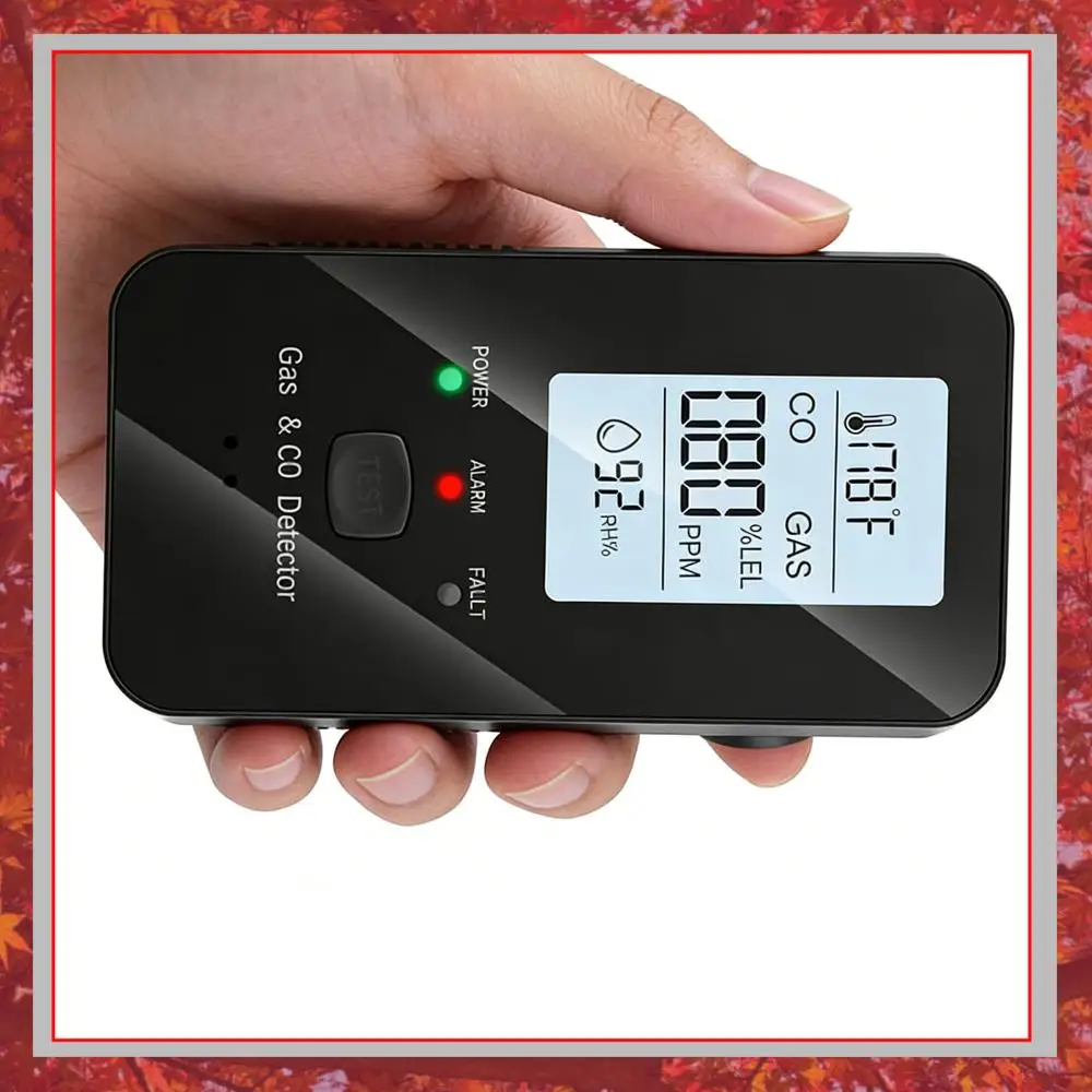 

Многофункциональный детектор газа и угарного газа 4-в-1 с LED-дисплеем, подключаемый к сети, для дома, квартиры, отеля, а также детектор метана для автодомов