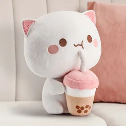30cm Mitao Cat Plush Toys Stuffed Plushie Peach Cat Milk Tea Cute Animal Stuffed Pillow Home Decor Children Girl Birthday Gift