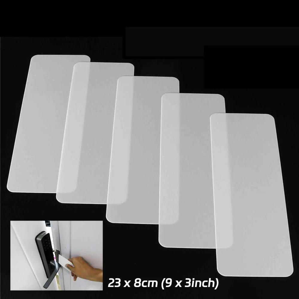 5PCS Zähigkeit Kunststoff-Stahl Einsatz Blätter Nano Kunststoff Stahl Türen Joggling Bypass Werkzeuge Lock Picking Feuerwehrmann Werkzeug – Detail 5