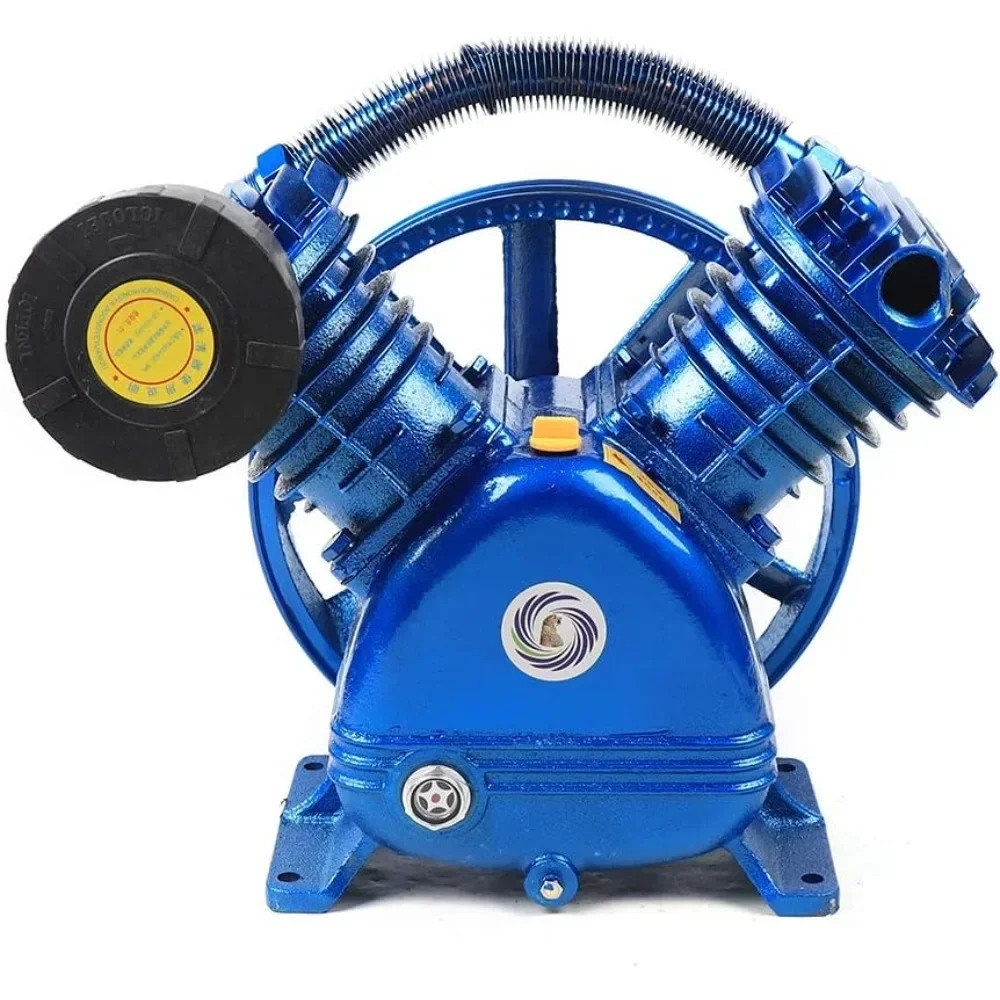 Nieuwe 2-cilinder V-type compressor 5,5 PK 21cfm 115PSI luchtcompressor pompkop 600L/min persluchtcompressor unit DFV-0.6/8