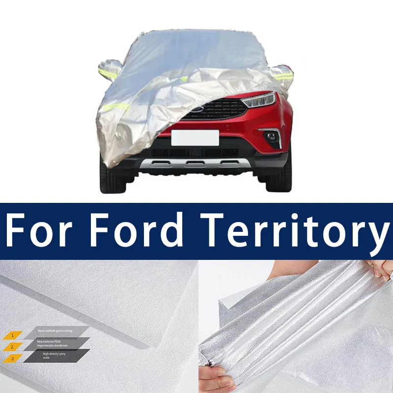 

Full car hood dust-proof outdoor indoor UV protection sun protection and scratch resistance For Ford territory Car Umbrella