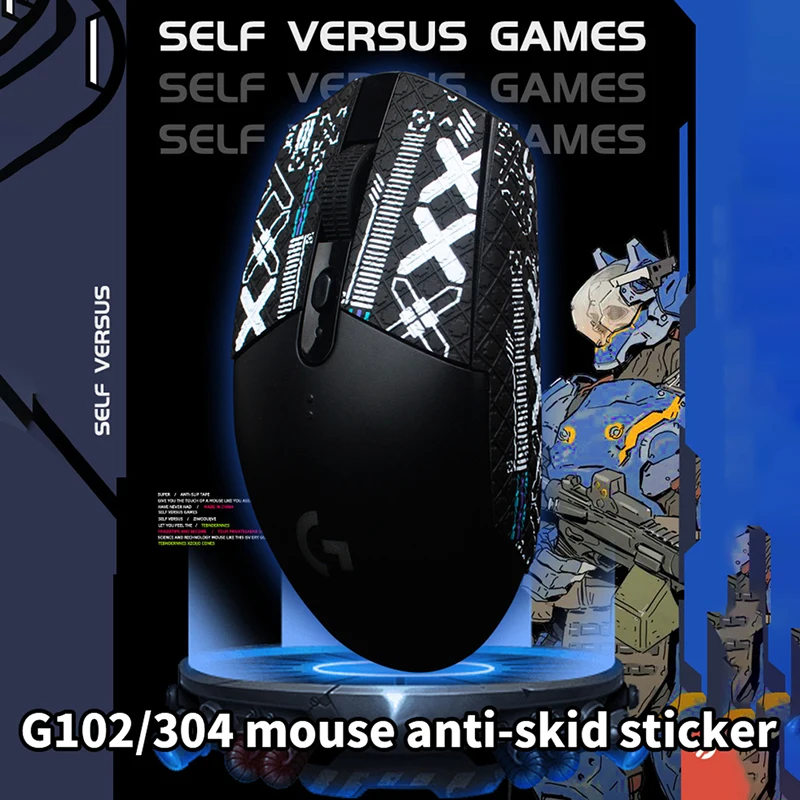 Mouse Grip Tape Skate Handmade Sticker Non Slip Lizard Skin Suck Sweat For Logitech G304 Wireless Mouse Without Mouse