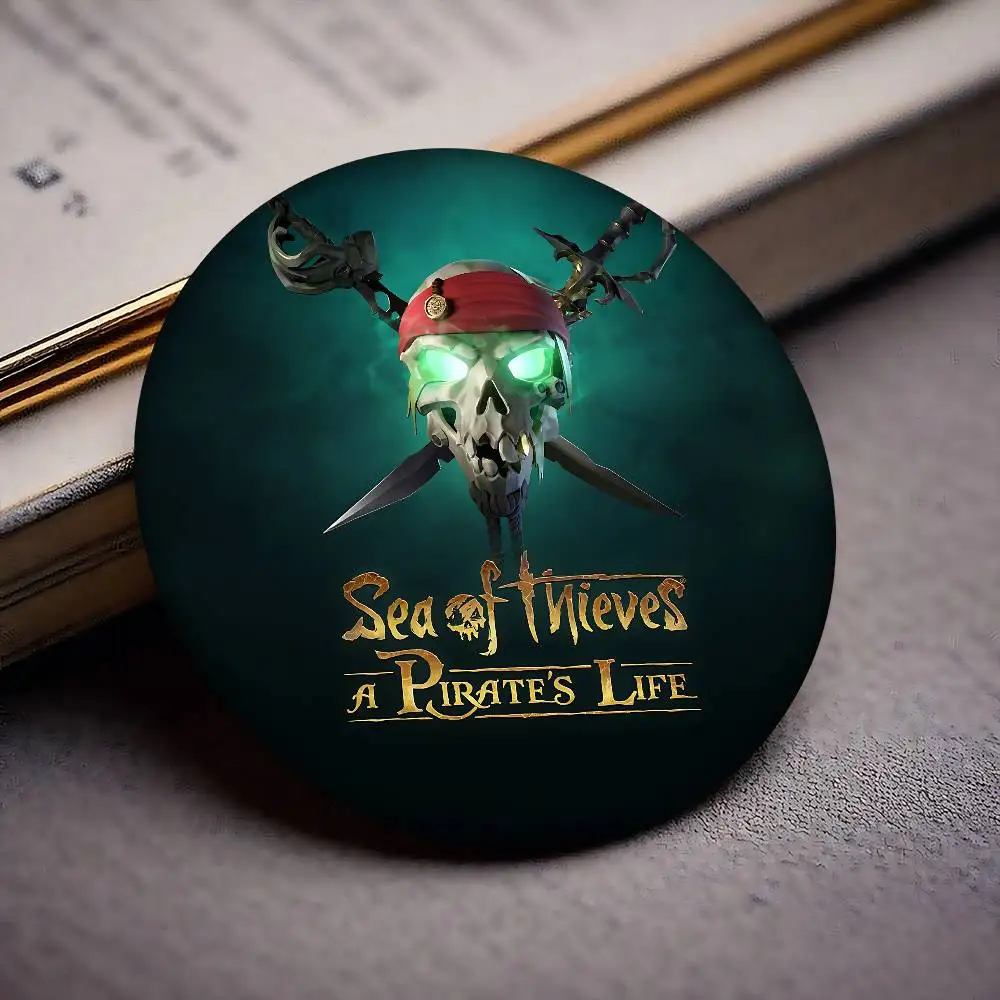 S-بحر T-Thieves شعار صفيح لينة زر دبوس بروش شارة معدنية مخصصة مجوهرات اكسسوارات قبعة حقيبة التلبيب