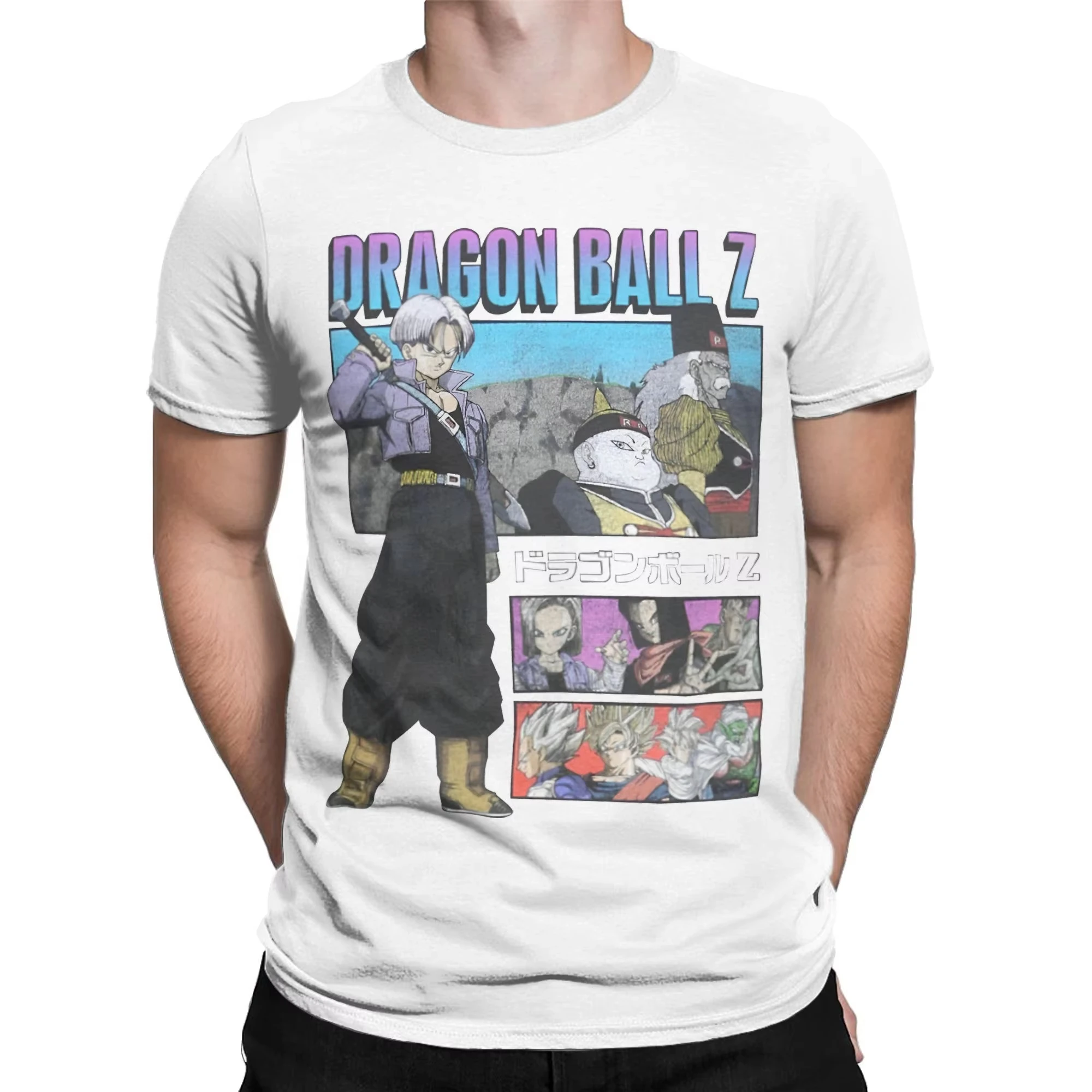 2026 Sommer Dragon Ball Trunks Oversized T-Shirt Hochwertig 100% Baumwolle Future Saga Charakter Collage Druck Unisex Retro