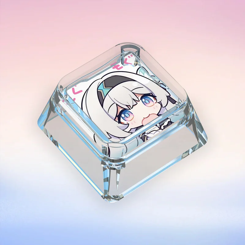 Honkai Star Rail Keycap Transparent Cartoon Thermal Sublimation Personalized Diy Customized Keycap Cross Axis Mechanical Keyboar