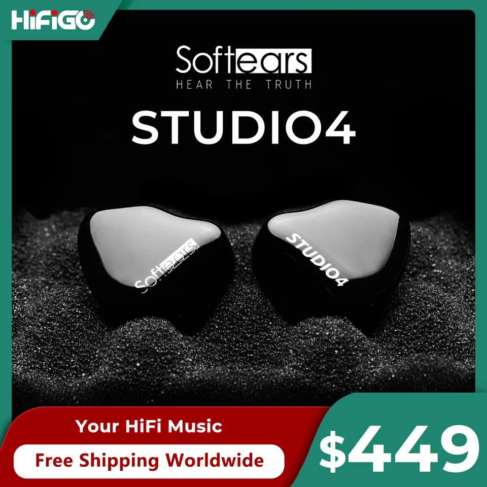 Softears Studio4 4BA IEMs HiFi In-Ear Monitors