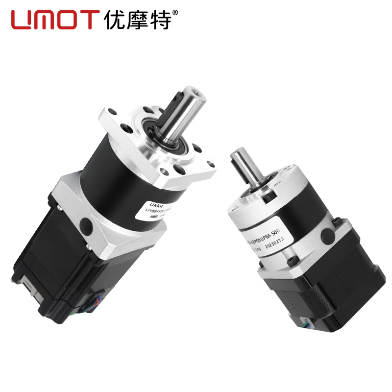 UMOT Precision Ratio 1:4-1:100 Nema17 Nema23 Reducer Stepper Motor with GearBox Planetary Gearbox Geared Stepper Motor for Rabot