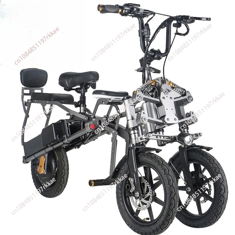 three-wheeled scooter foldable car parent-child tumbler the elderly bicycle