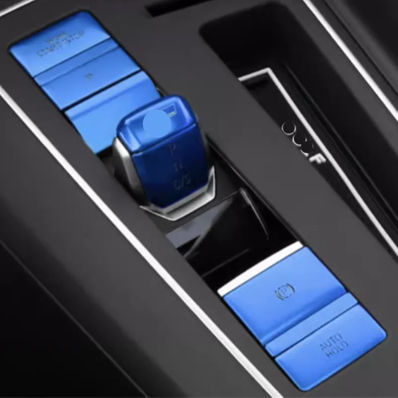 9 قطعة سيارة الداخلية فرملة اليد والعتاد التحول المقبض وقوف السيارات الفرامل P التبديل زر ملصق ل VW Golf 8 MK8 GTE GTD GTI R-line 2020-2021