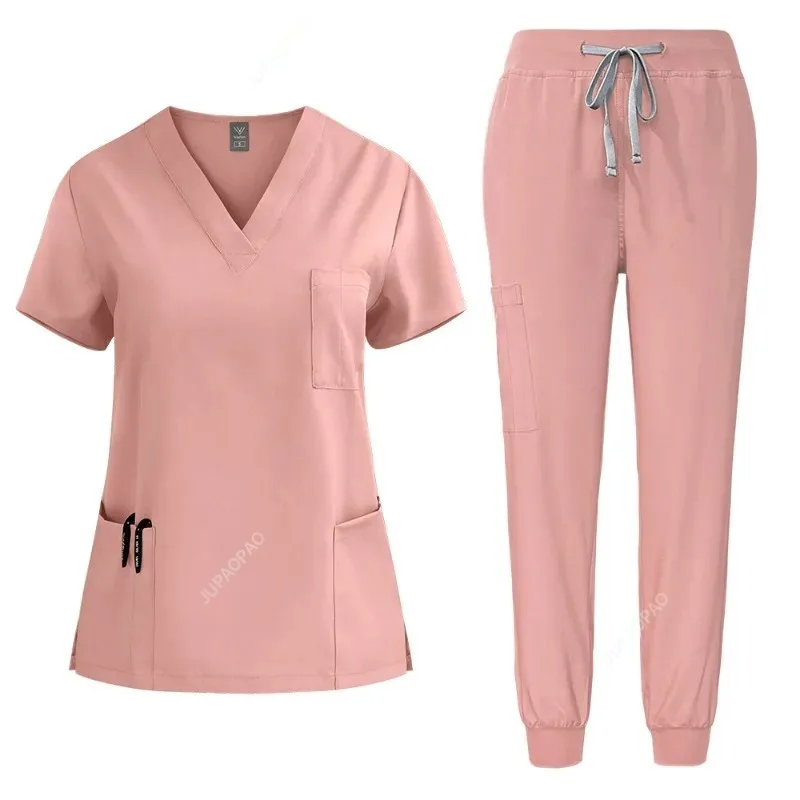 Uniforme de enfermeira mulher hospital médico moletom médico masculino calças de enfermagem unisex uniformes de oficina beleza spa roupas de trabalho novo