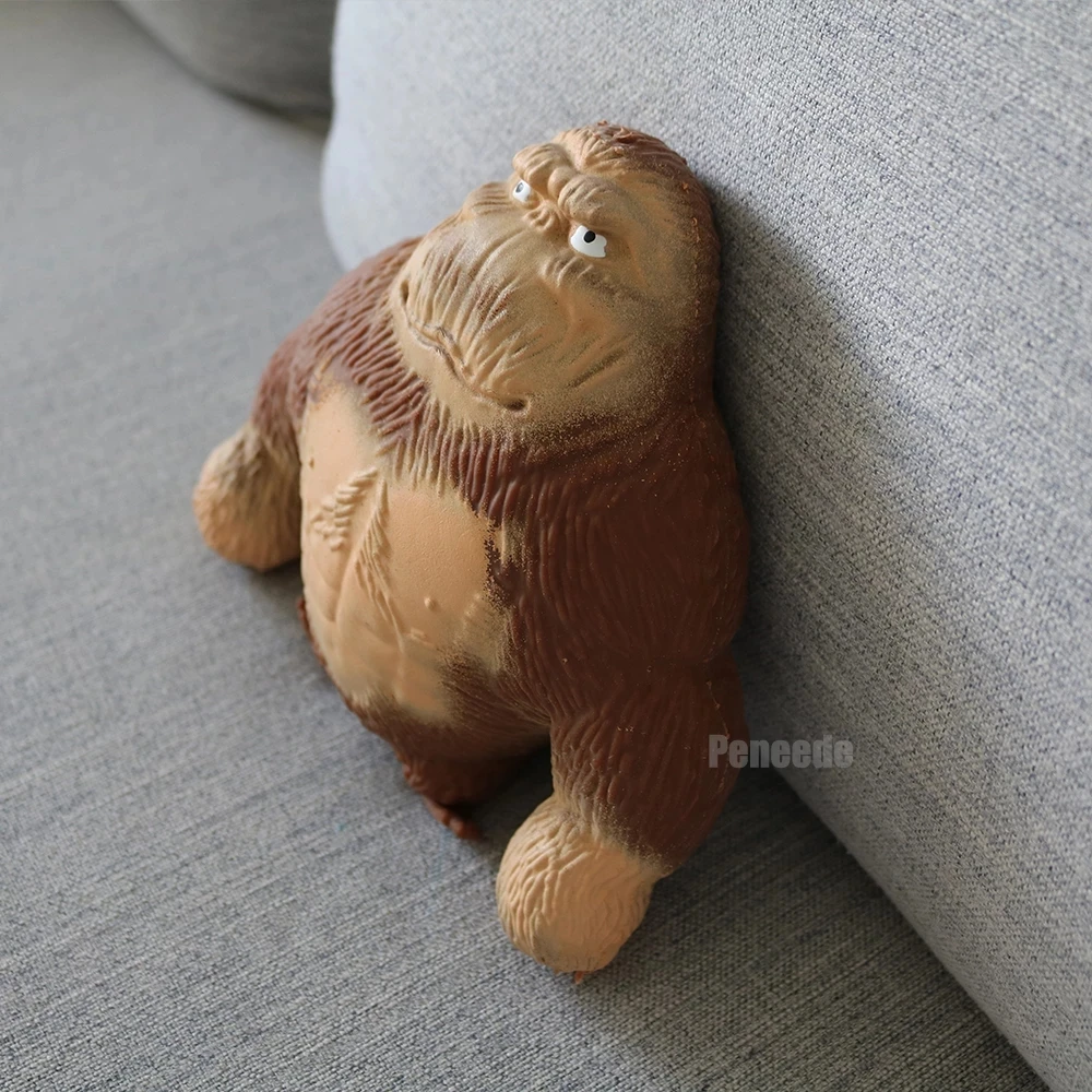 Big Giant Spongy Squishy Fidget Orangutan TT Influencer Elastic Monkey Antistress Toy for Adult and Children Soft Fun Gift Toy