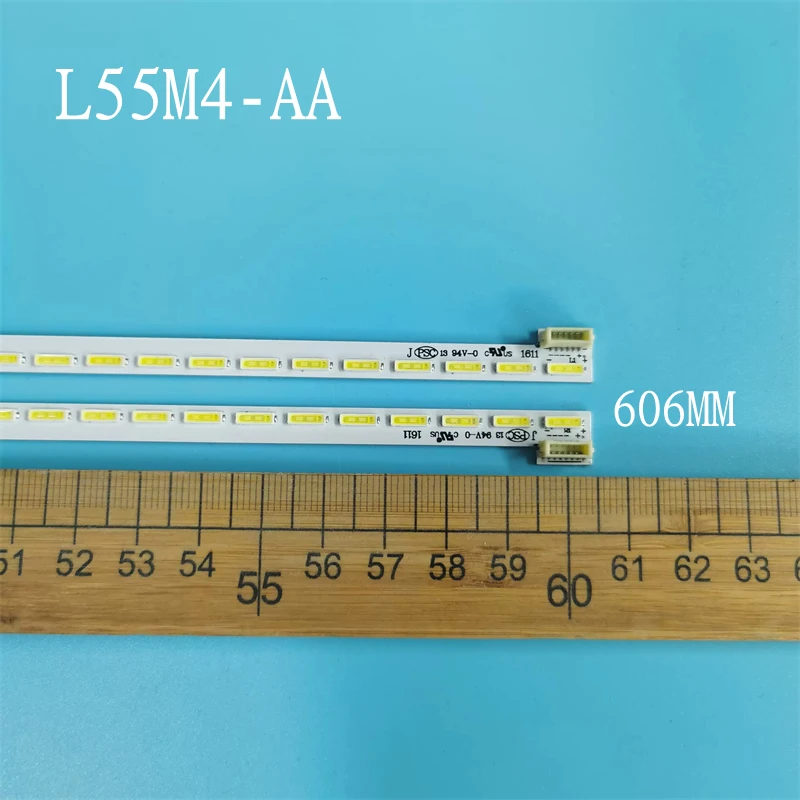 

Подсветка ЖК-телевизора подходит для Xiaomi Φ light bar display MI55TV (M55) backlight 1712-0400-4190 100% NEW 68LED 606MM