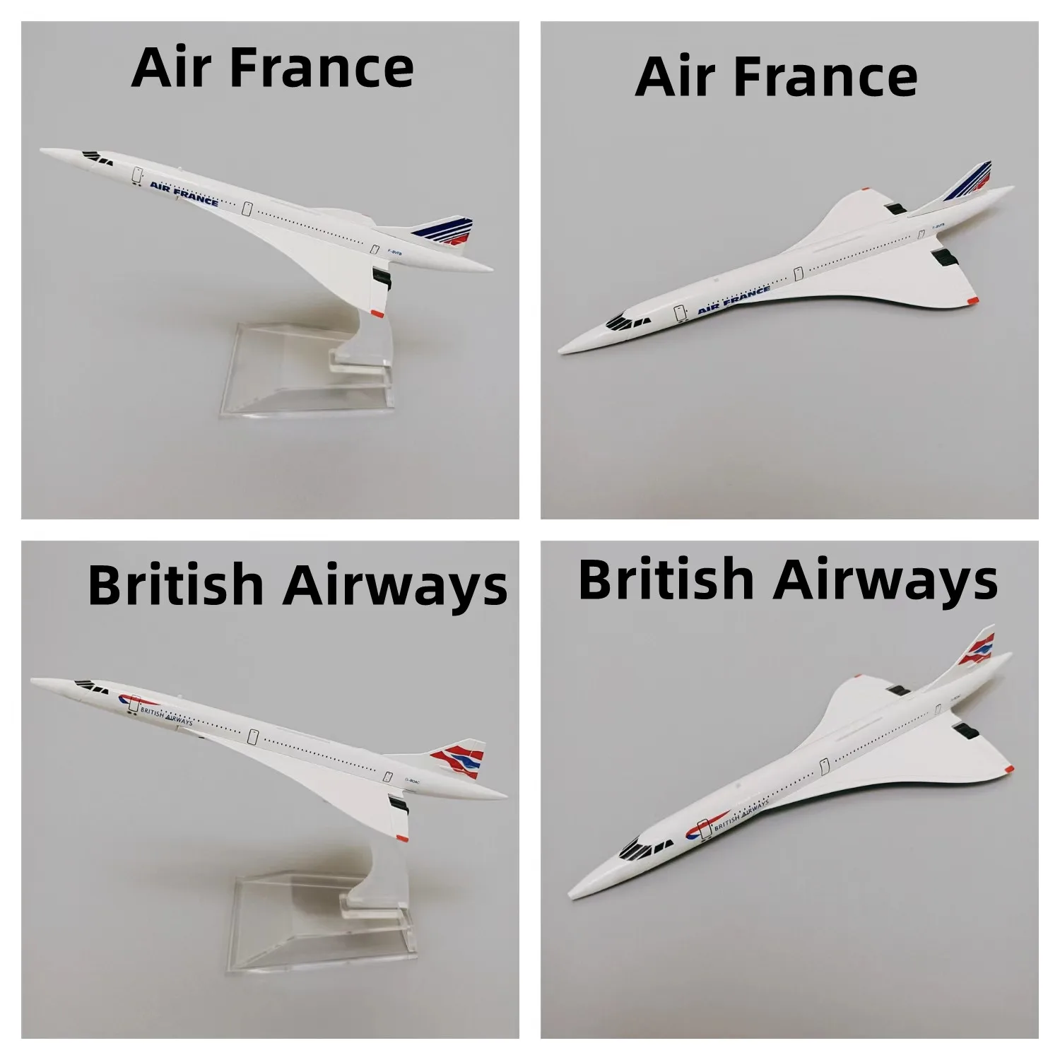 

15.5cm Air France Concord Costa / British Aiways Concord Costa 1:400 Scale Diecast Air Plane Model Airplane Alloy Metal Aircraft