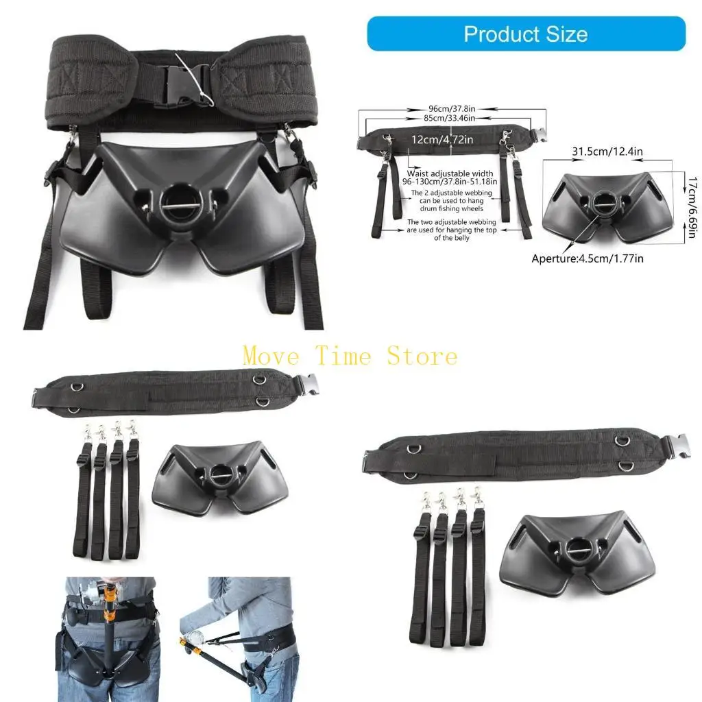 塩水-淡水釣りのための92meフィッシングウエストベルトフィッシングロッドホルダー