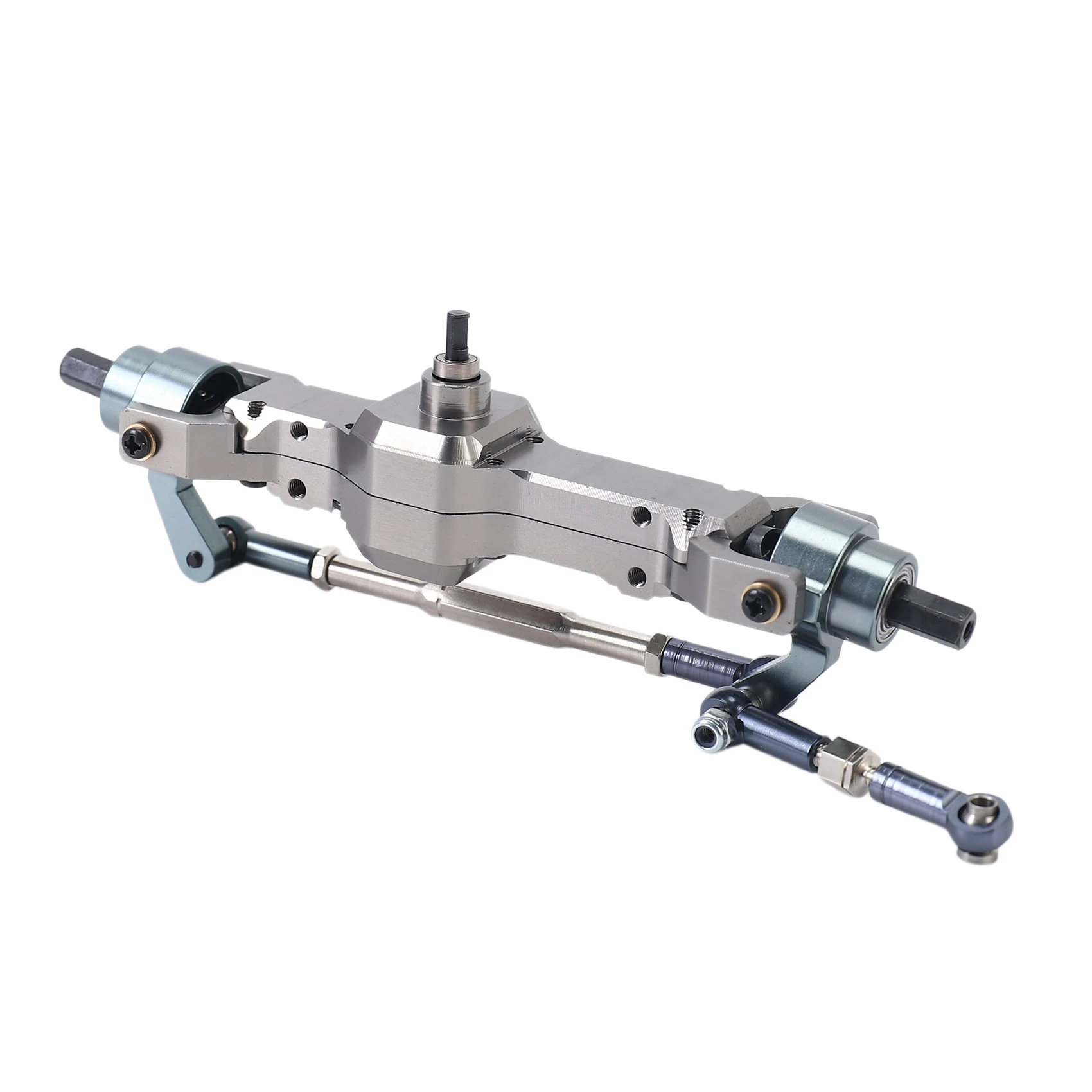 

ELECT-2X Металлическая передняя и задняя мостовая ось, коробка передач для WPL C14 C24 C34 C44 B14 B24 1/16 RC Грузовик Обновление автомобиля Запчасти Аксессуары