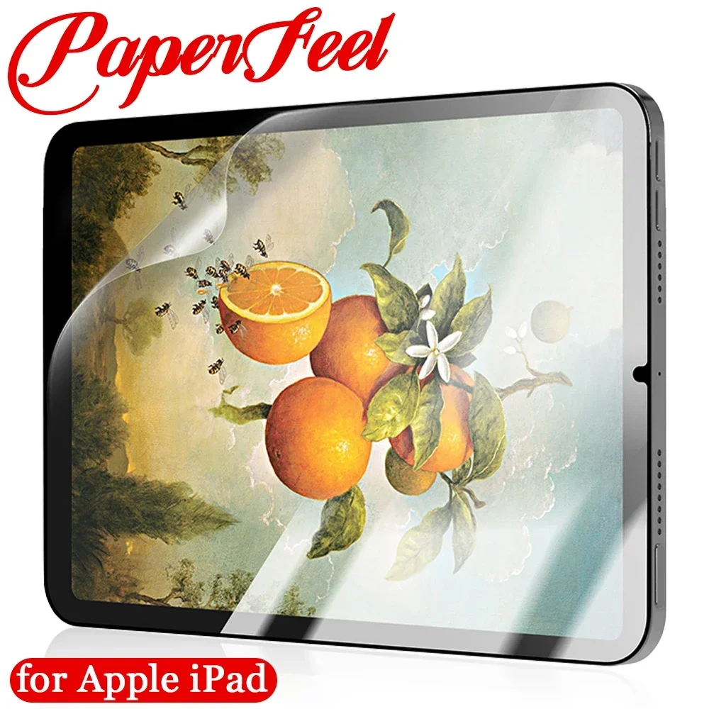 Soft Matte PET Screen Protector HD Clear Paper-feel Films for IPad 10 9 8 Air 6 5 4 Pro 11 12.9 13 Inch Full Coverage Protector