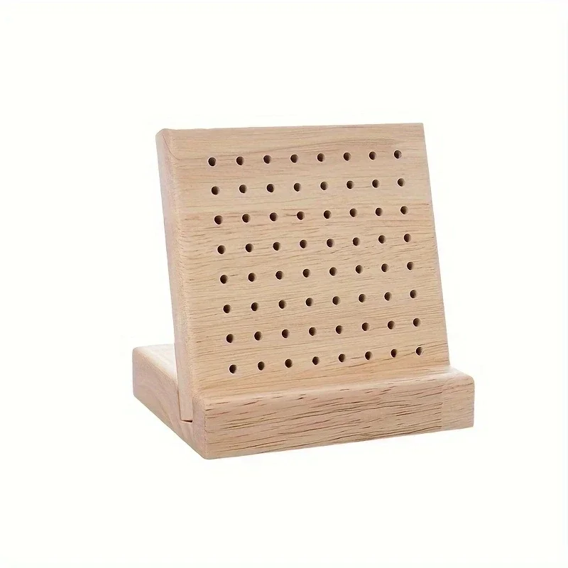 Home Wooden Crochet Knitting Board Creative Handmade DIY Wool Knitting Block Pad Hole Board Knitting Shaping Board