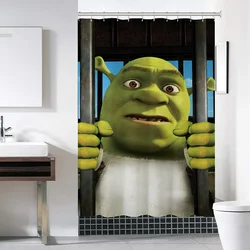 Shrek Bathroom Shower Curtain Waterproof Folding Partition Bath Curtains for Bedrooms Accessories Fabric Things the Set Showers