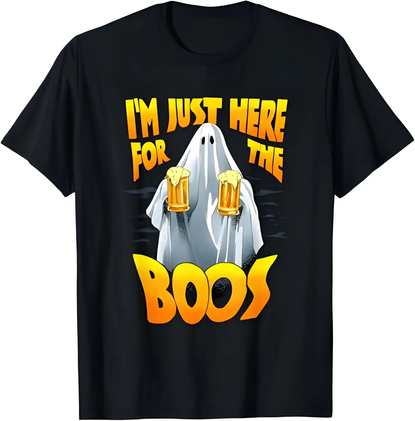 

New Short Sleeve I Just Here For The Boos Ghost Beer Men's T-shirt