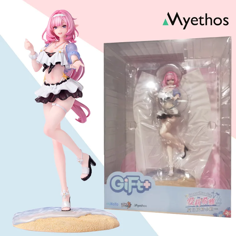 

Myethos Gift+ Genuine original miHoYo Honkai Impact 3 Elysia Summer Miss Elf Ver. Anime Doll Model Toy Collection Ornaments Gift