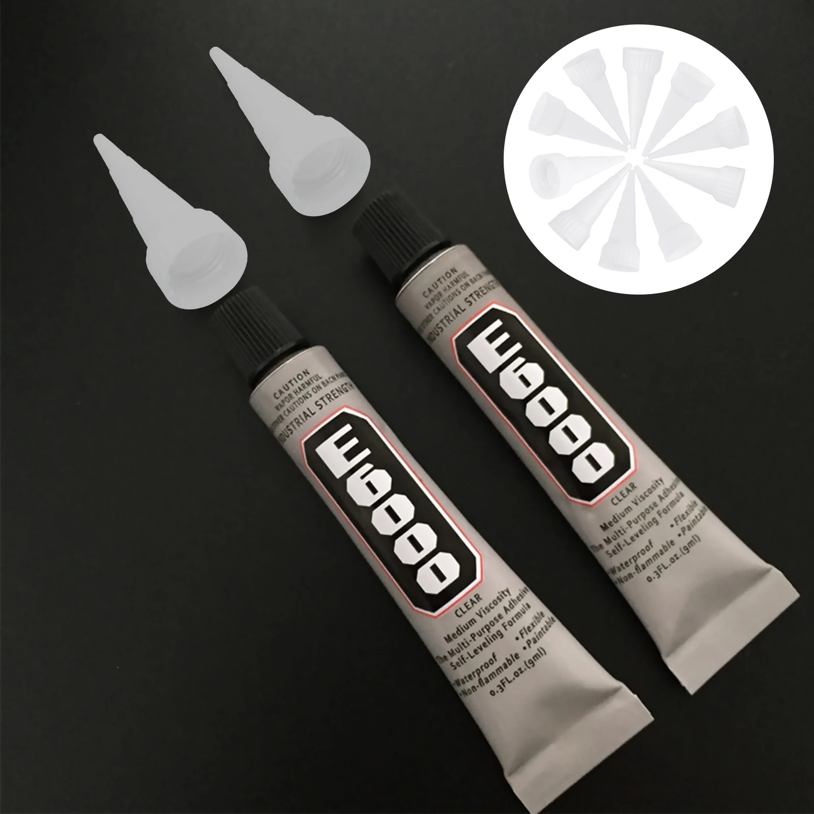 

10pcs Replacement Nozzle Tips for 100ml Glue Mozzle Cap Applicator Crafts Repairs Durable Premium Fine Tip