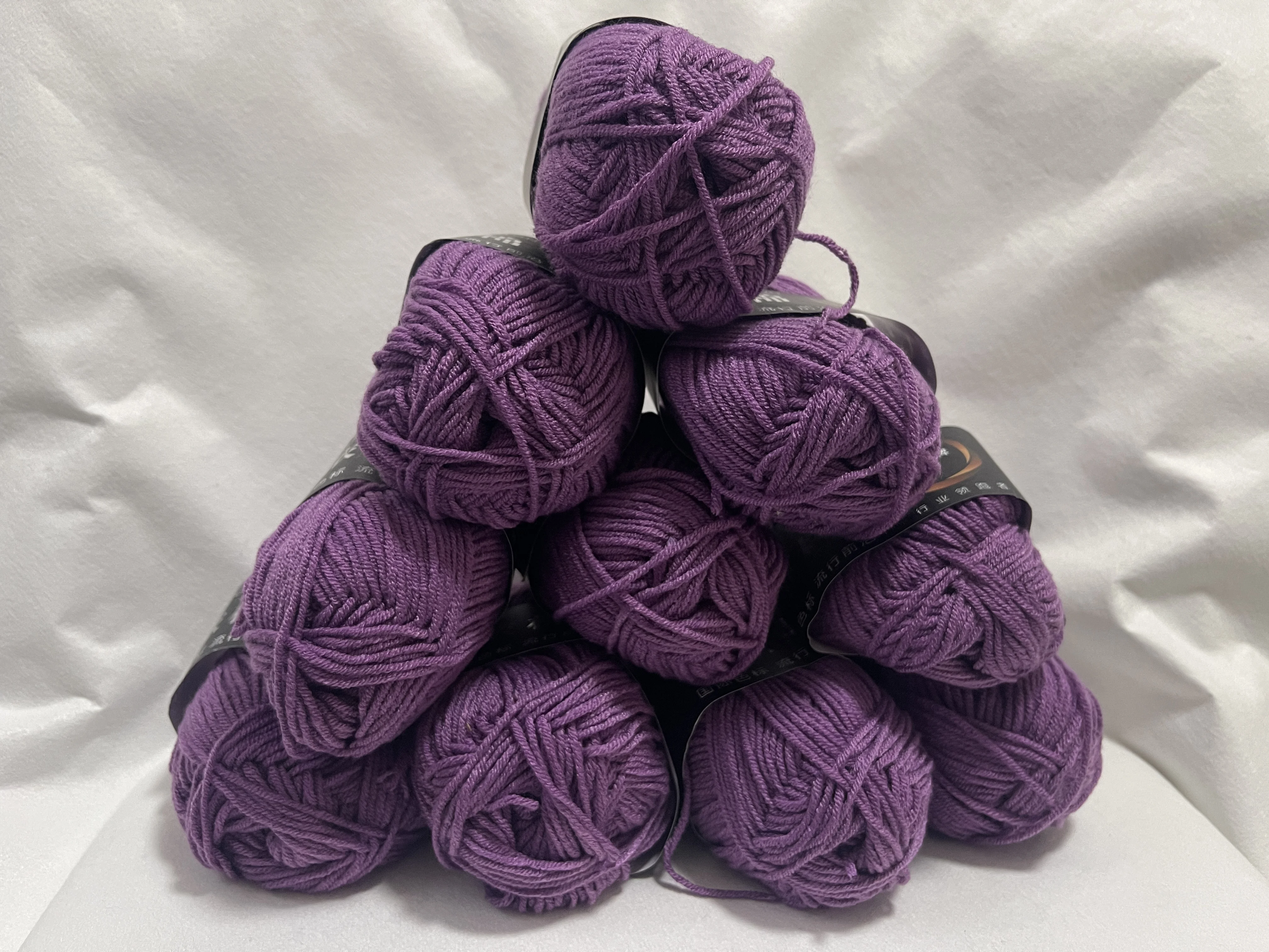 10pcs Hot Sale Multi Color Cotton Silk Knitting Yarn Soft Warm Baby Yarn for Hand Knitting thread Supplies