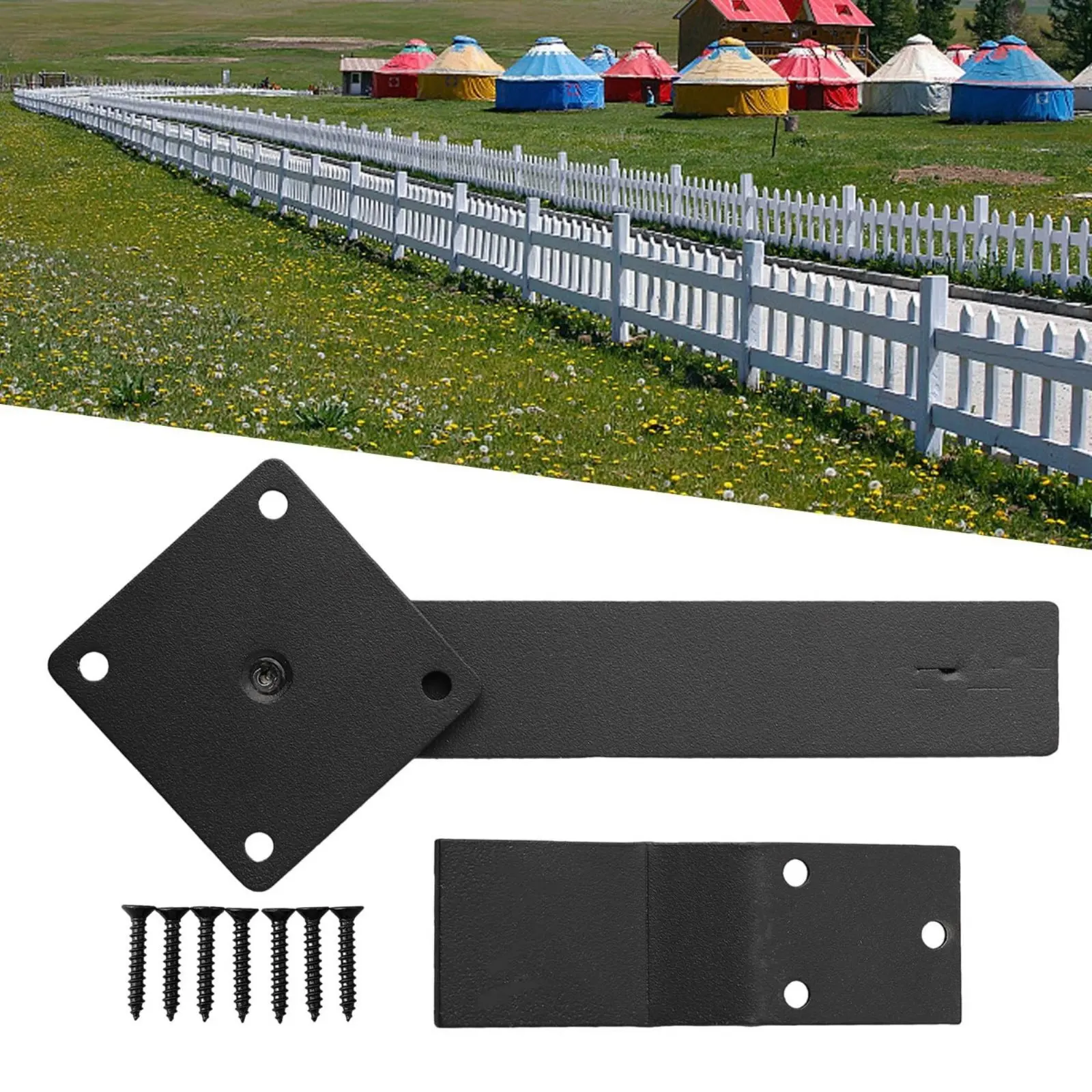 

Barn Door Latch Lock 360 Degree Rotation Rotating Latch Bolt Gate Slide Bolt Rust Resistant for Fence