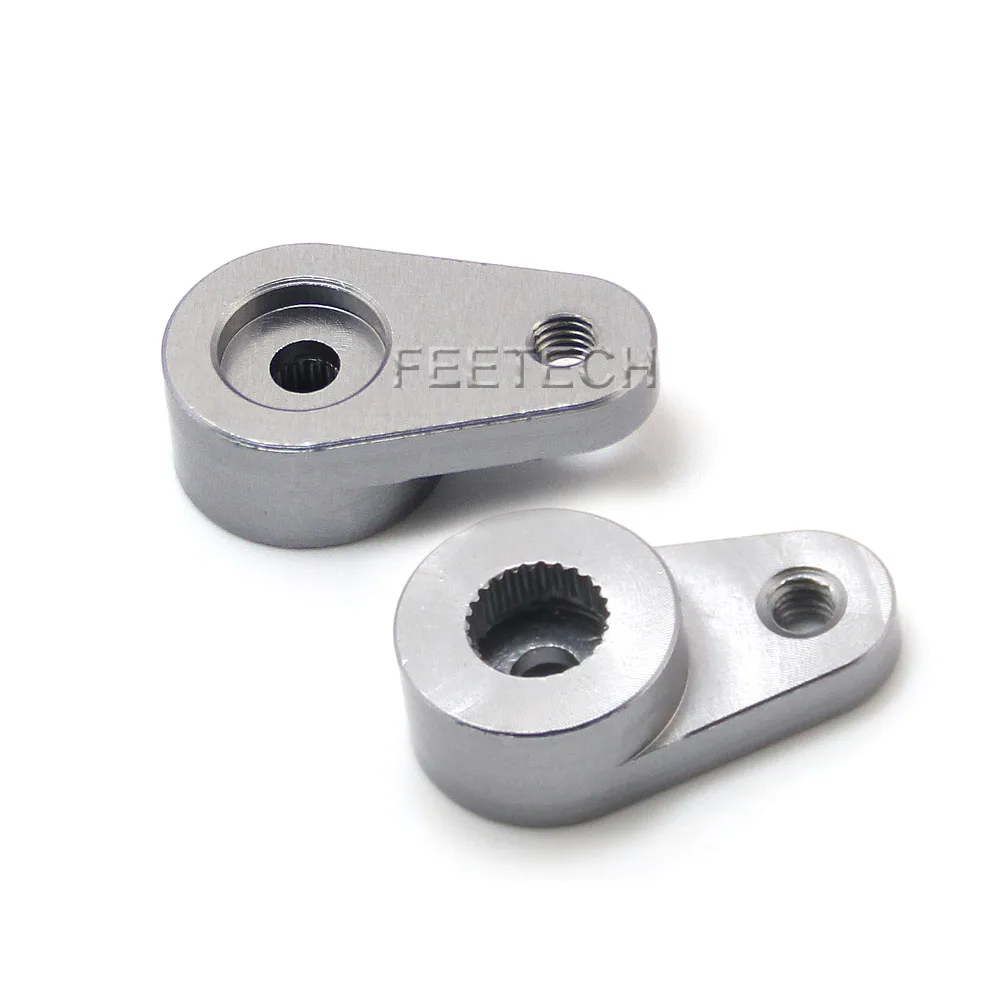 20PCS OEM ODM Custom Made In Lega di Alluminio Servo Motore Accessori 23T 24T 25T Sterzo Servo Braccio Corno Compatibile HITEC/FUTABA/JR/