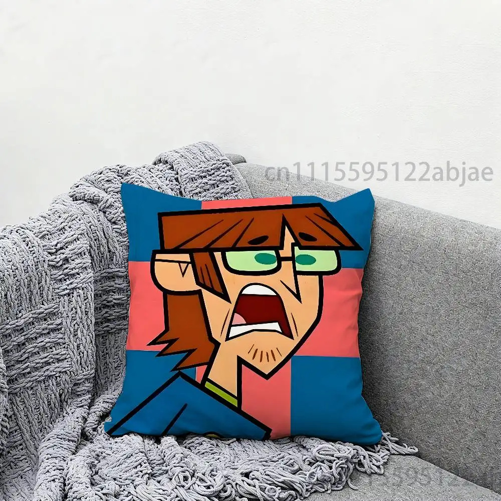 H-Harold T-Total Drama Throw Pillow Case 50x50cm DIY Square Pillowcase Square Office Cushion Cover