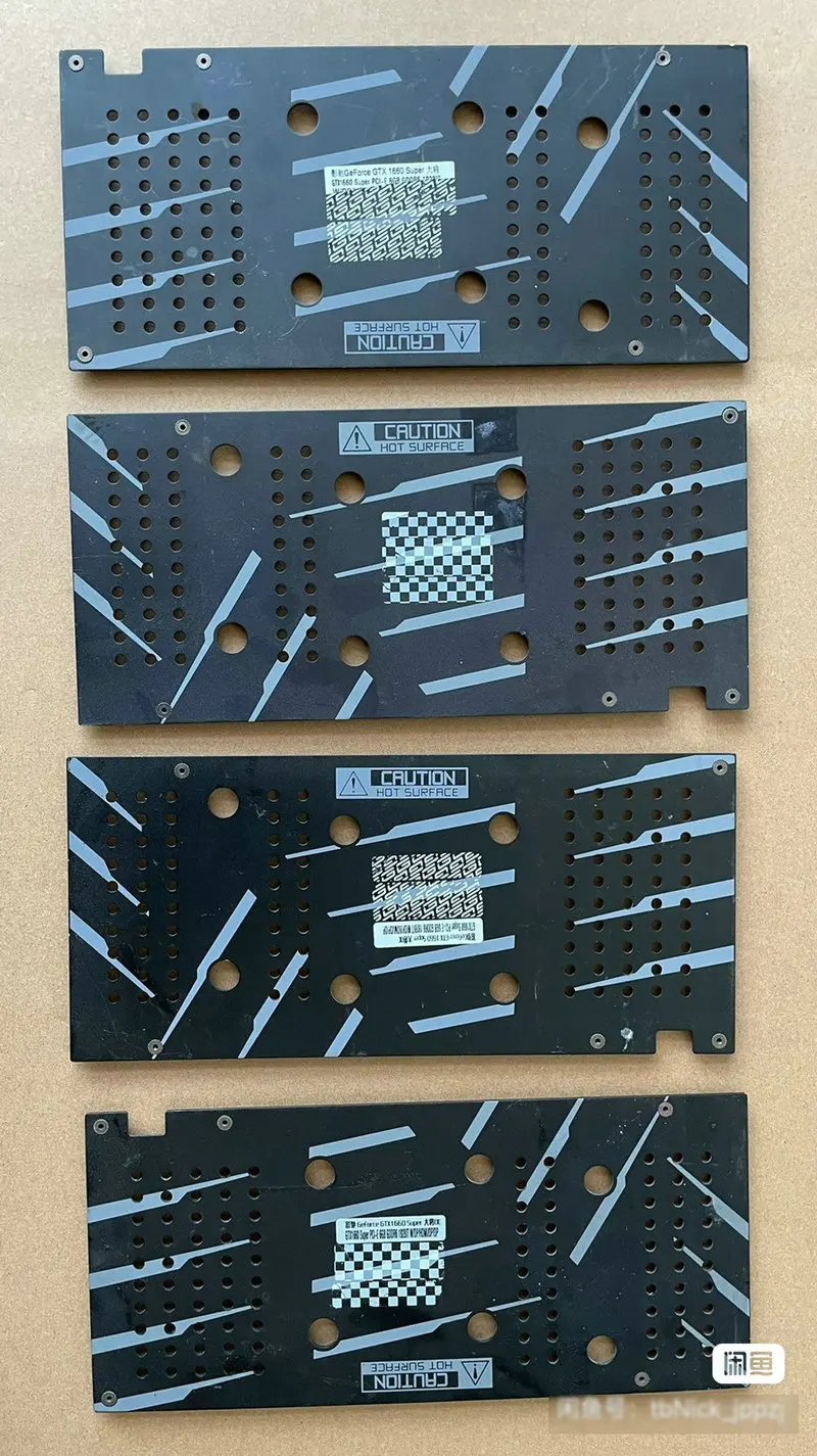 The Backplate for GALAX GTX1660 Super Video Card