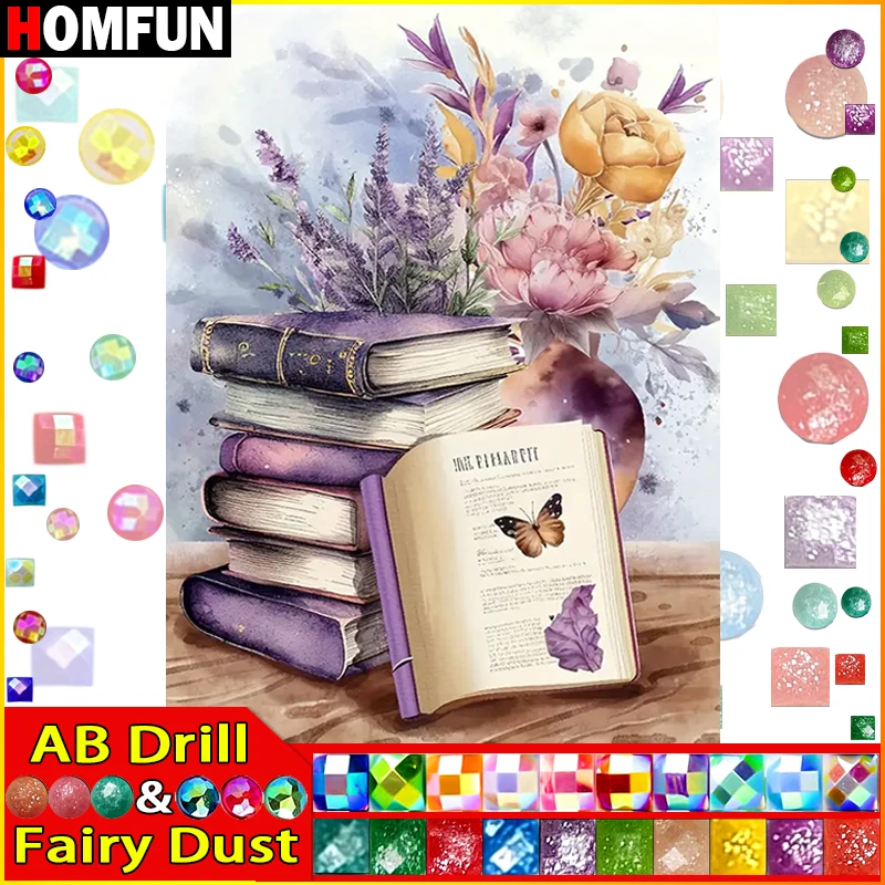 HOMFUN Fairy Dust AB DIY Diamond Painting 