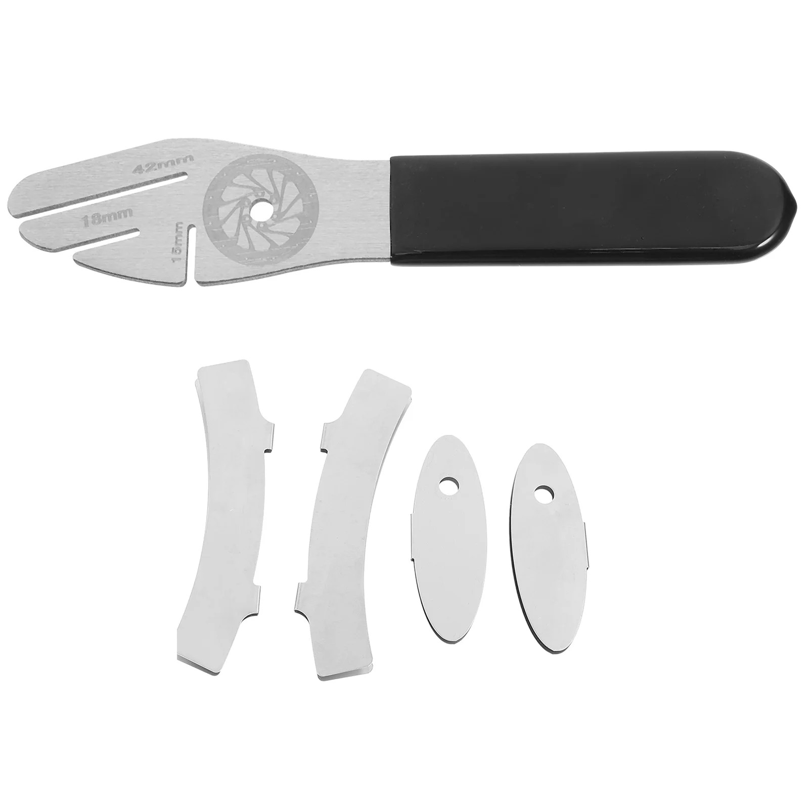 

Disc Brake Pad Correction Wrench Durable Steel Bike Repair Tool Truing Reset Fasteners Screw Mountain Bikes Maintenance Cycling