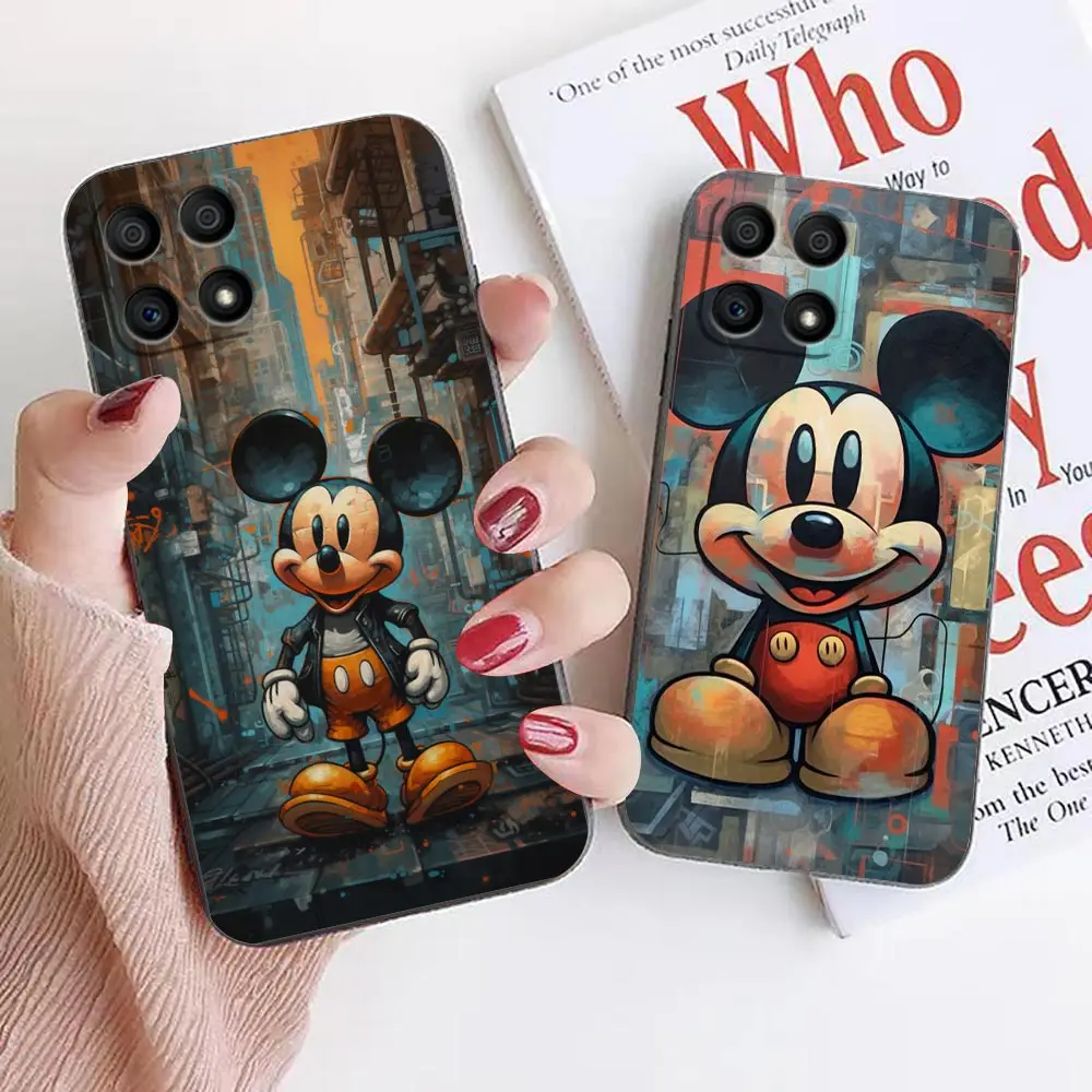 Cute M-Mickey M-Minnie Mouse Phone Case For HUAWEI Honor 9X 9 8 8X Max 90 80 70 60 50 30 20 Lite Pro 5G Case Funda Coque Shell