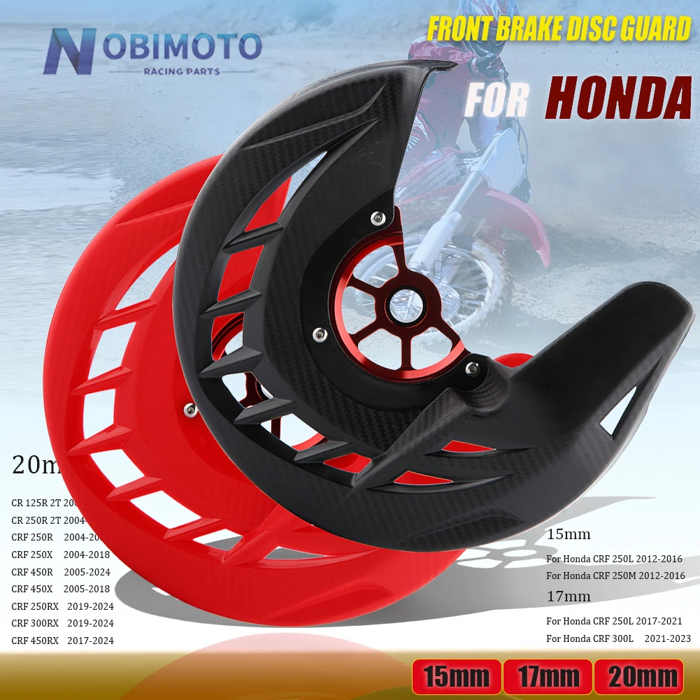 CNC Front Brake Disc Guard Protector Cover For Honda CR 125R 250R CRF 250L 250M 250R 250X 450R 450X 250RX 300RX 450RX Motorcycle