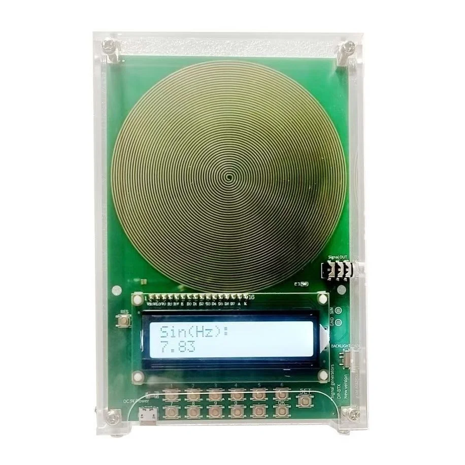 Schumann Wave Generator 7.83Hz Pure Sine Wave Adjustable Frequency 0.1~200khz Signal Generator with External Output