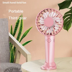 YOYOPIN-Mini ventilador de mano recargable, ventilador portátil y silencioso de viento fuerte, USB, para oficina de estudiantes, ventiladores de refrigeración de bolsillo pequeños
