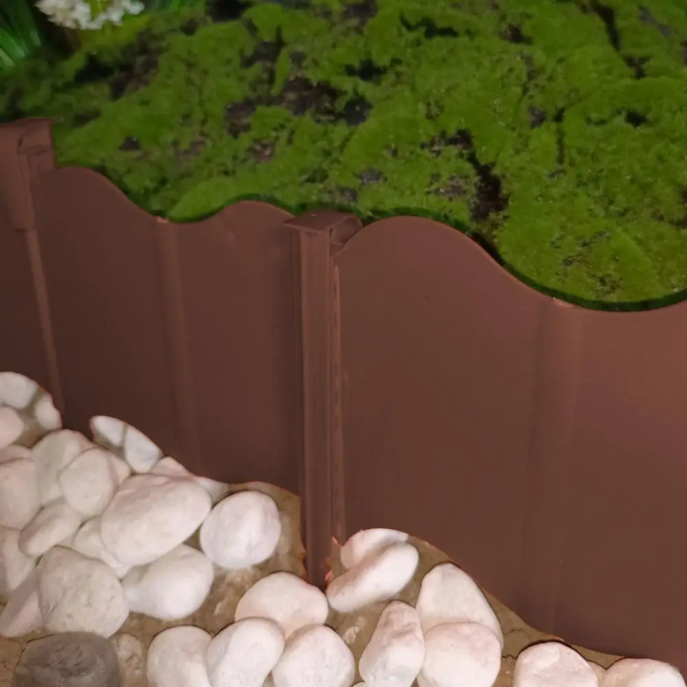 

Time-saving Garden Edging Garden Edging Border Panels with Stakes No-dig Plastic Landscaping Edging Kit Lawn Flower Bed Fence