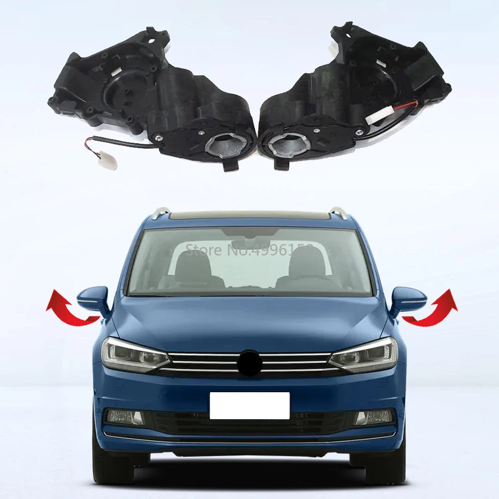 For Volkswagen Touran 5T 2016-2022 Car Side Mirror Folding Kit Rearview Mirror Folding Motor Engine Electric Power Mirror Fold