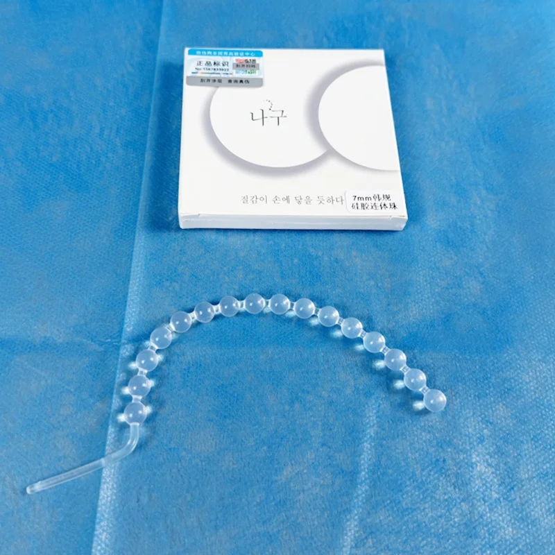 Men's Silicone Linked Beads Ball Bead Silicone Inserted Dragon Bead Silicone Male Model Integrated Beads DIY Knitting Material