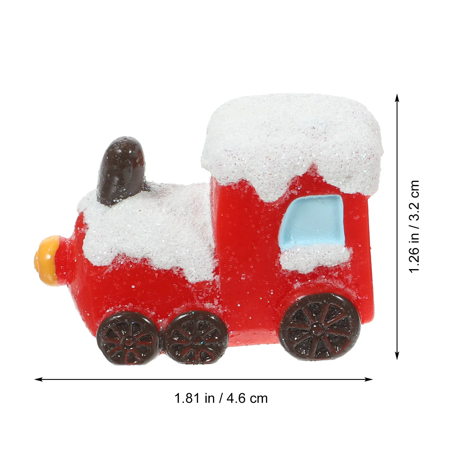 

Christmas Train Ornaments Mini Decorations Small Trains Figurines Miniature Deer Cart