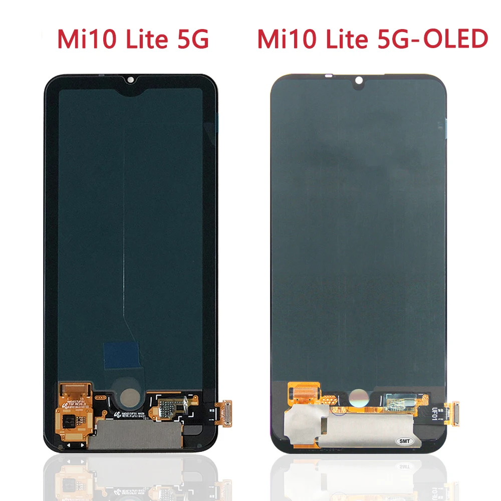 6.57\'\'For Xiaomi Mi 10 Lite 5G For Mi10 Lite M2002J9G XIG01 LCD Display Touch Screen Digitizer Assembly Replacement