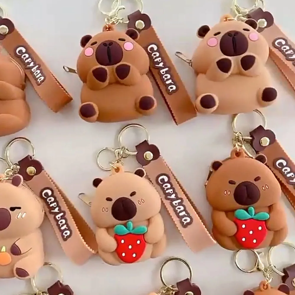 

Cute Silicone Purse Soft Silicone Silicone Capybara Coin Purse Flexible Capybara For Bag Gift Coin Holder