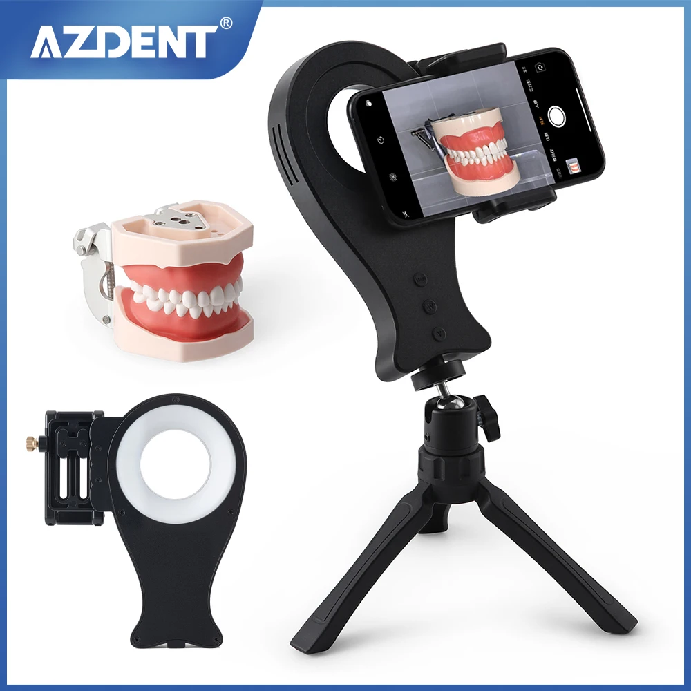 

AZDENT Ring Dental Photography Light Portable LED Shadowless Oral Photography Lighting Dental Light Equipment