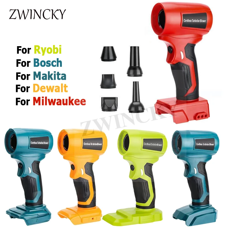 

Струйный вентилятор Violent Turbo Fan Speed Беспроводной ручной вентилятор для батареи Makita/Milwaukee/Dewalt/Bosch/Ryobi 18 В (без батареи)