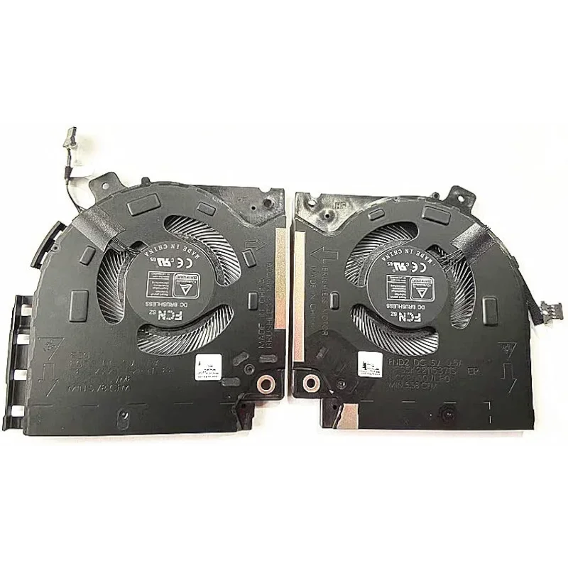 

CPU GPU Cooling fan for Dell Alienware X15 R1 RTX30 Series 082VD4 0V0G61 DFS5K22305283T FND3 DFS5K22115371S FND2 DC5V 0.5A