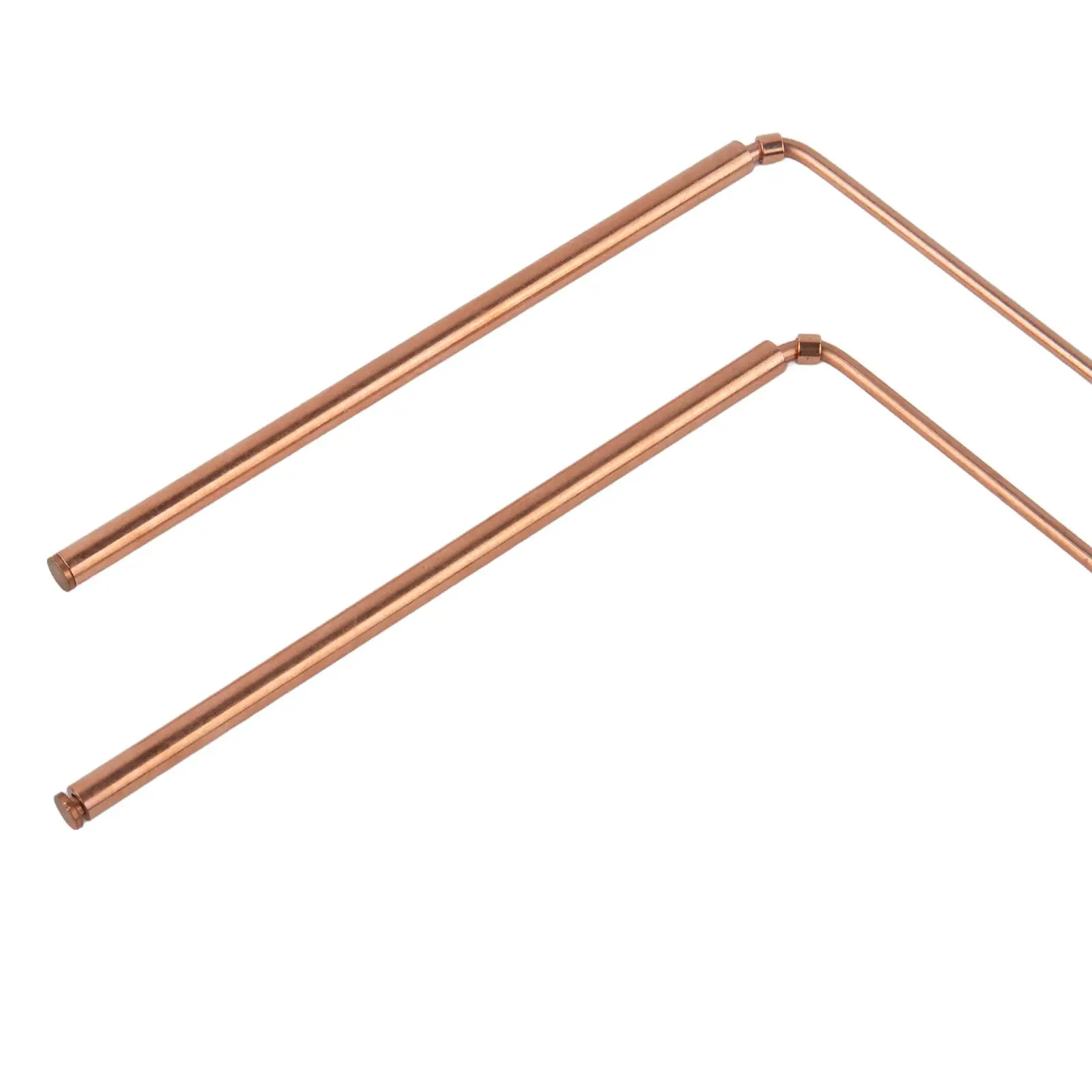 2PCS Copper Dowsing Rods Kit With Amethyst Pendulum And Board For Metal Detecting Water Finding And Divination Practice Tool