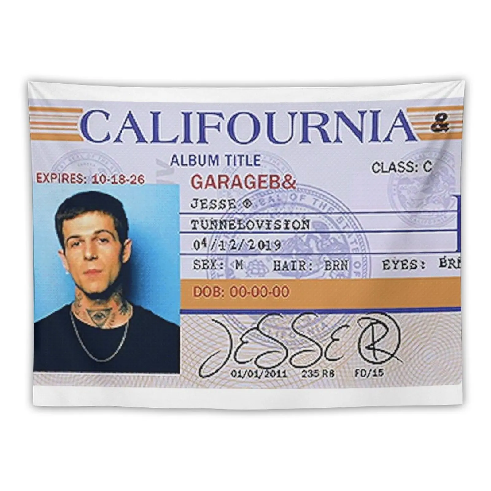 New Jesse Rutherford Tapestry Bed Room Decoration Tapestry Wall Hanging Decoration For Bedroom Outdoor Decor