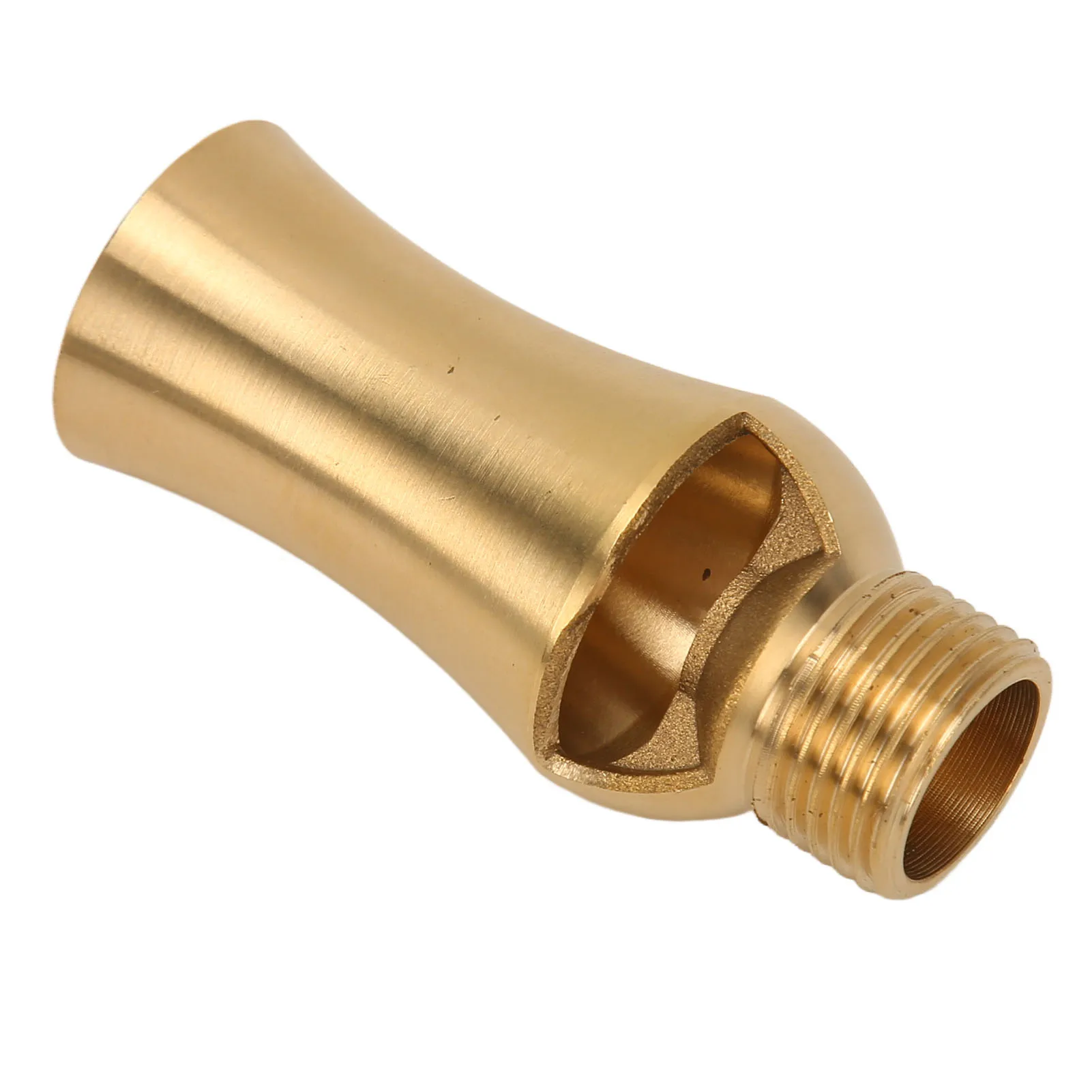 Pond Water Fountain Nozzle G1/2in Male Thread Copper Ice Tower Cascade Cedar Spray Head for Garden Courtyard Pond