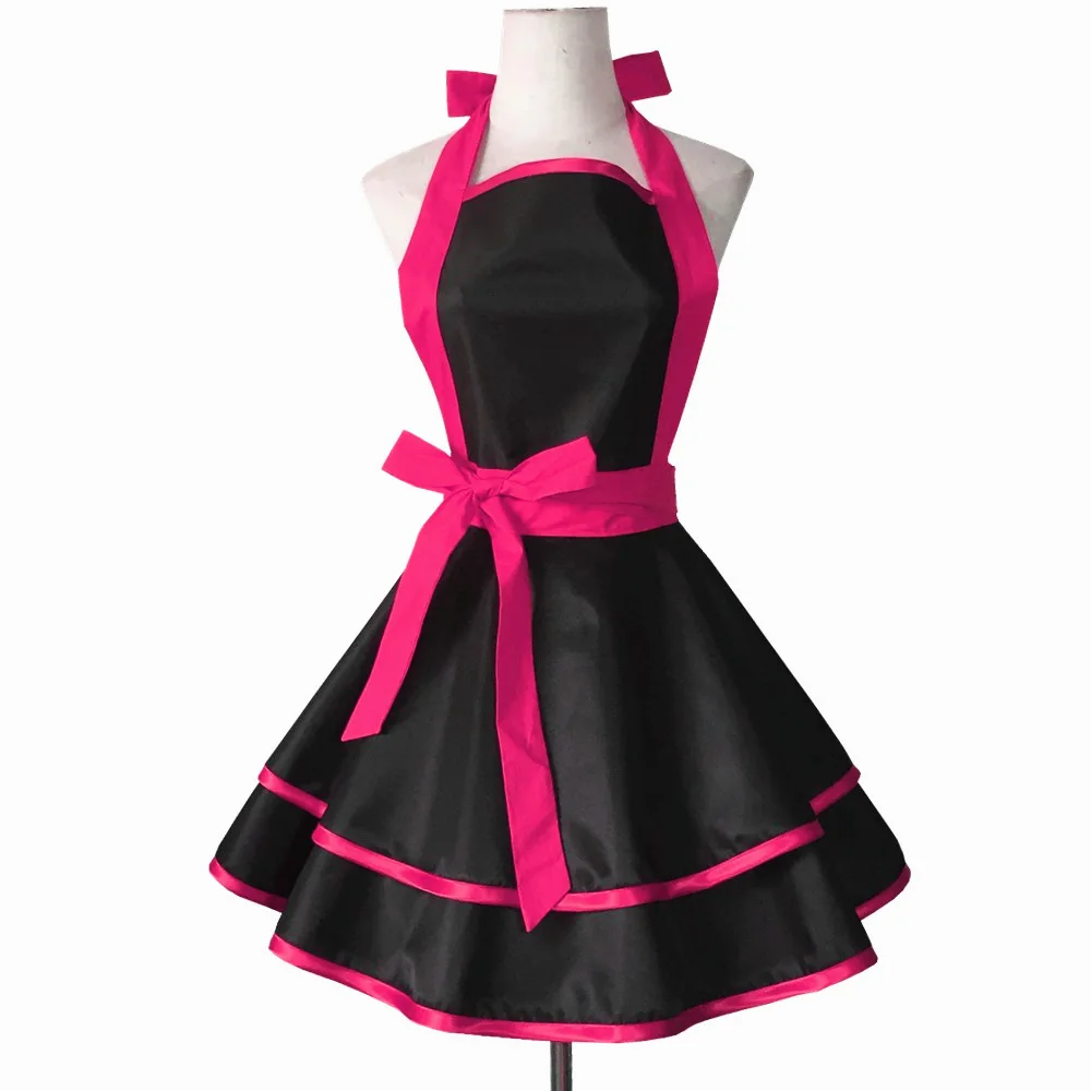 

Princess Apron for Women Cute Ruffle Kitchen Apron Waterproof Oil Proof Cooking Apron Household Cleaning Baking Accessories
