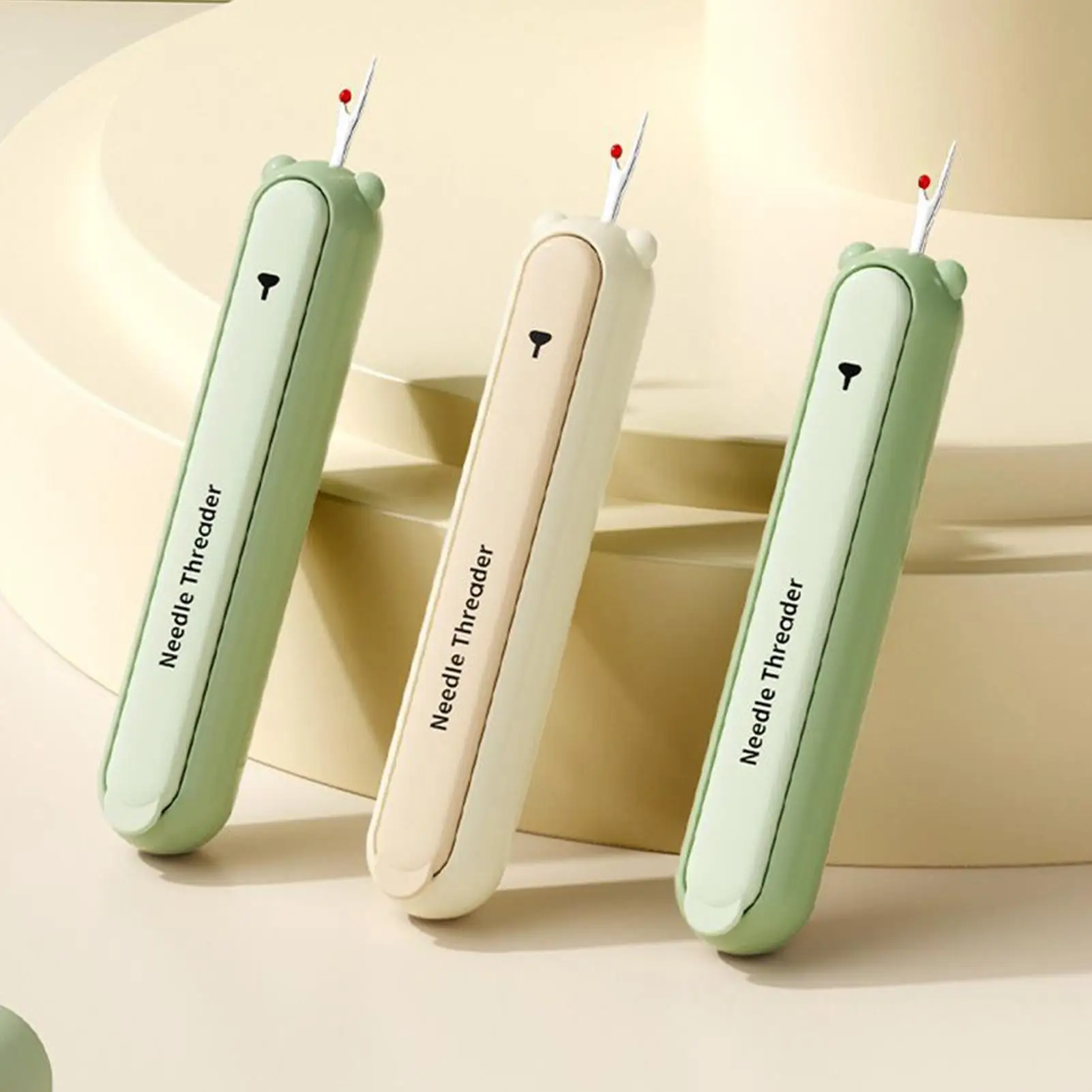 2-in-1 Sewing Tool Dual-Ended Colored Needle & Seam Ripper Easy Needle Threader for Hand & Machine Sewing